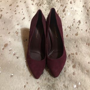 BCBG Maroon Heels Size 7
